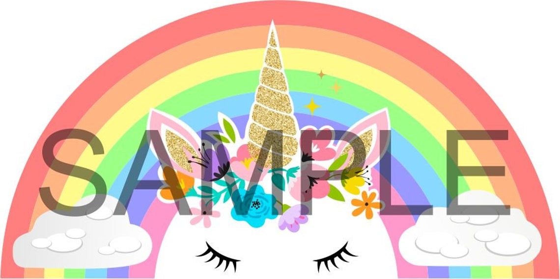 Wall decals Children's unicorn horn 5