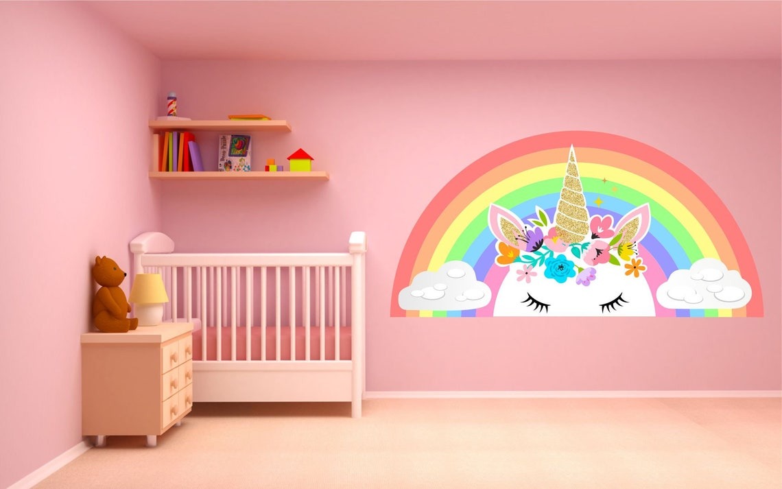Wall decals Children's unicorn horn 5
