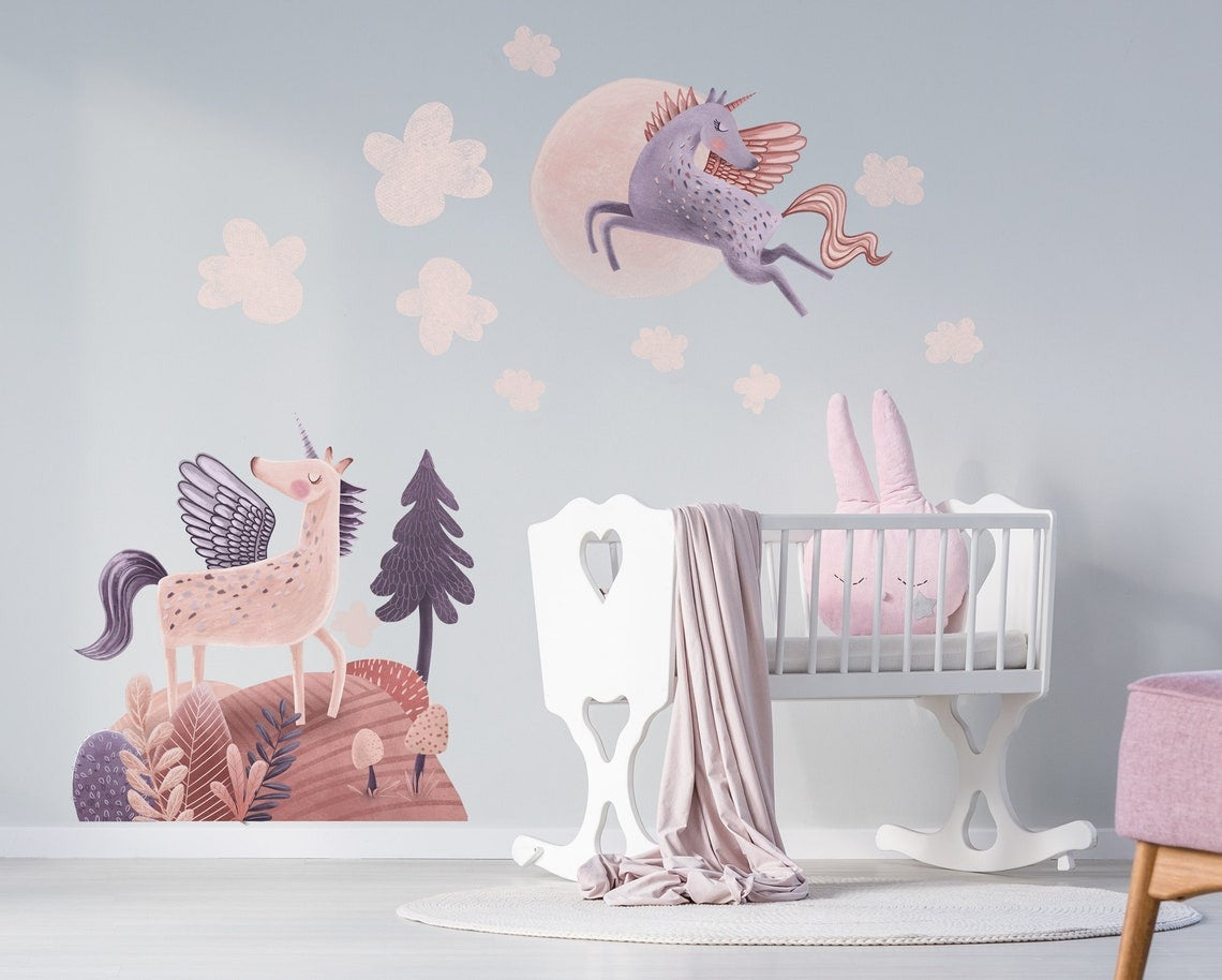 Wall decals Children's unicorn 2 (0084)