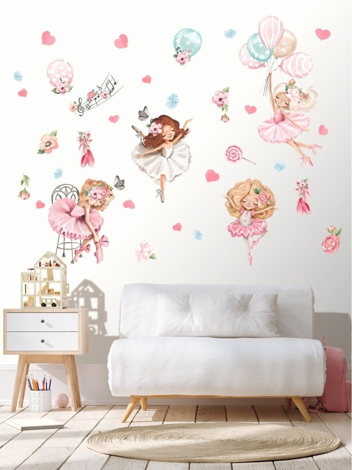 Wall decals for Children's Girls set