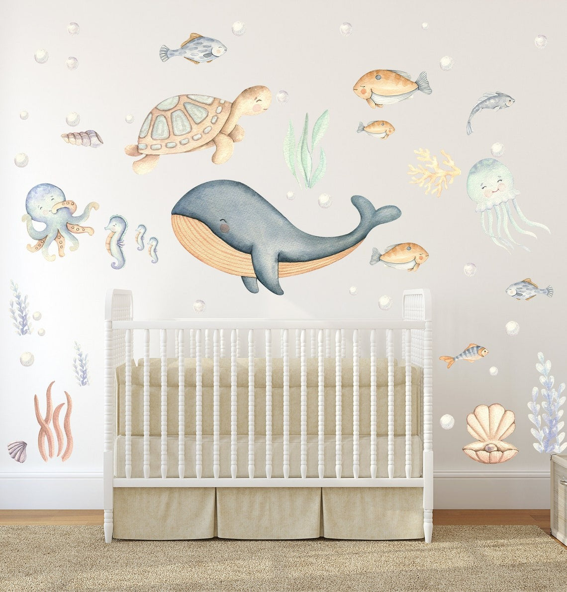 Wall decals Children's sea animals 1 (0008)