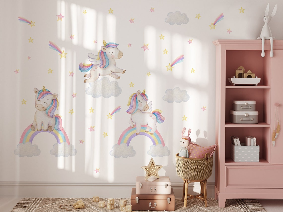 Wall decals Children's unicorn horn 4 (0030)