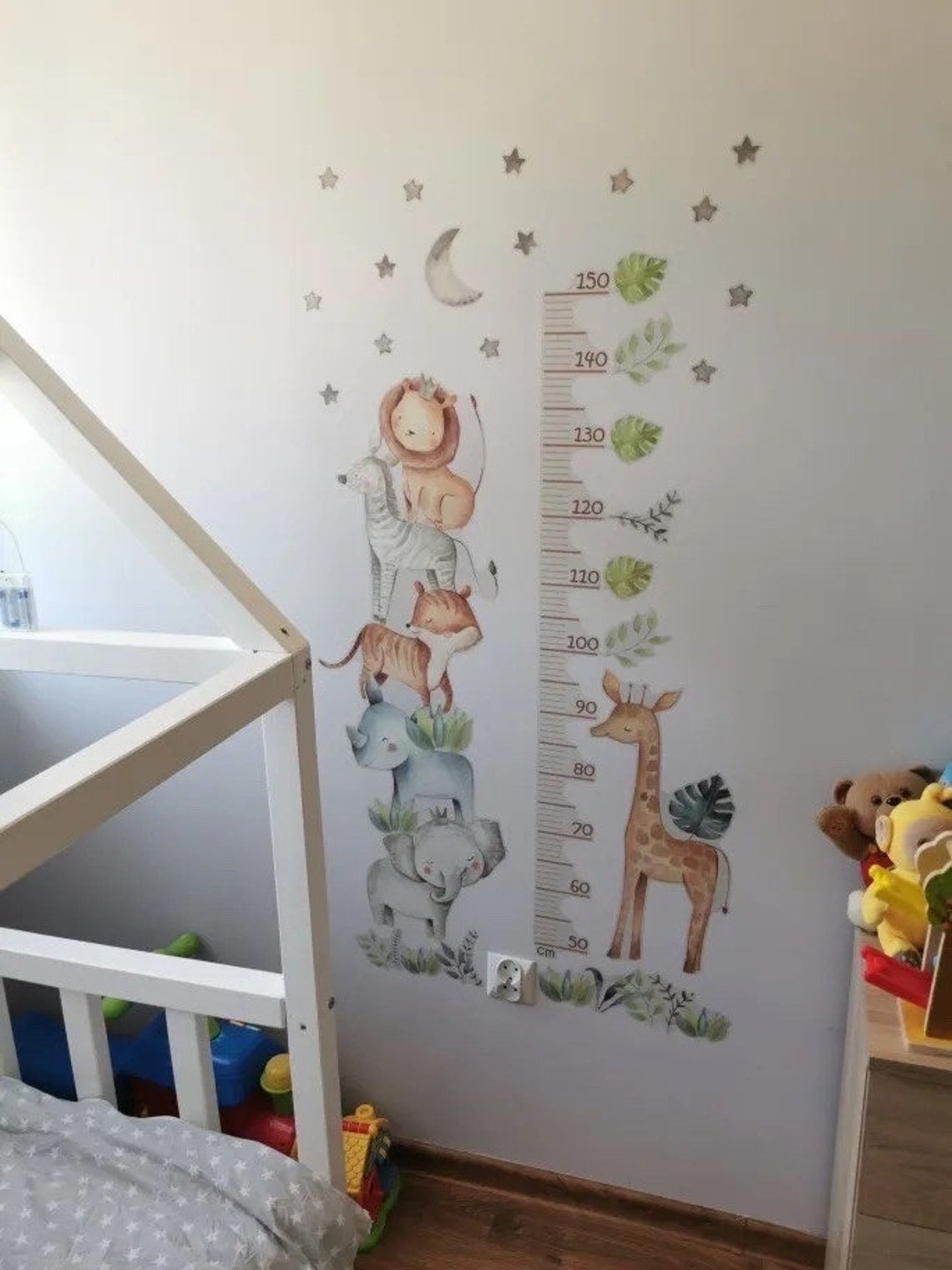 Height Chart Children's with animals Safari (0072)