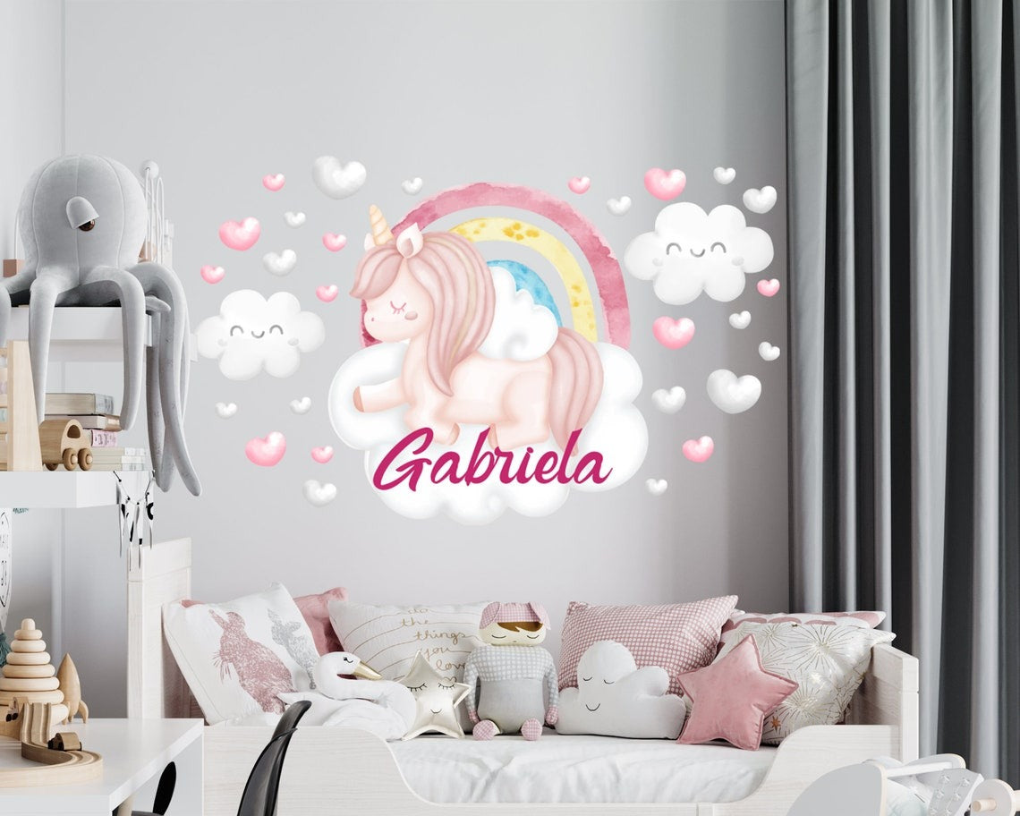 Wall decals Children's unicorn horn 7