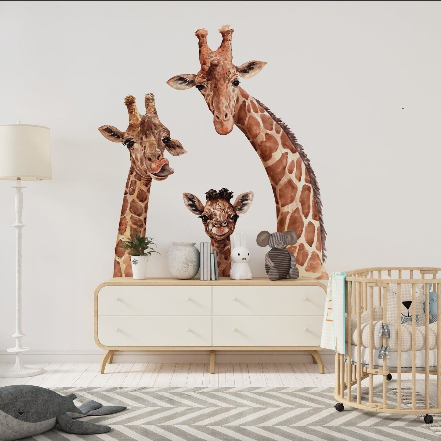 Wall decals Children's Set of varied animal models.