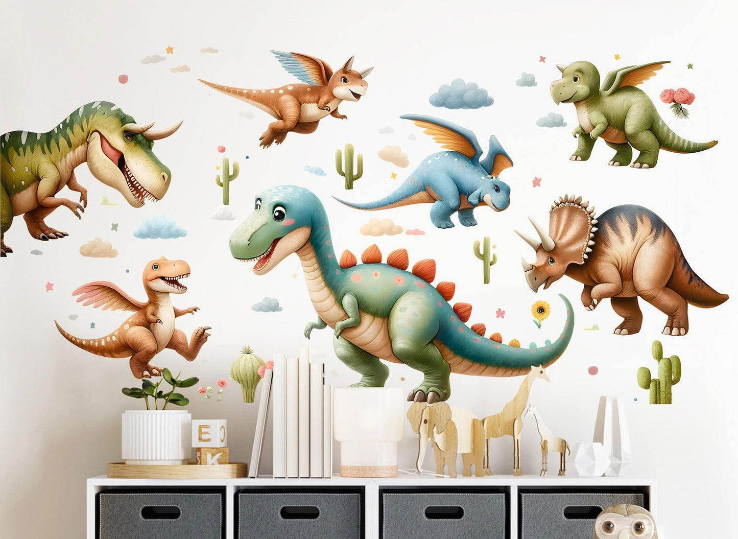 Wall decals Children's Dinosaur set