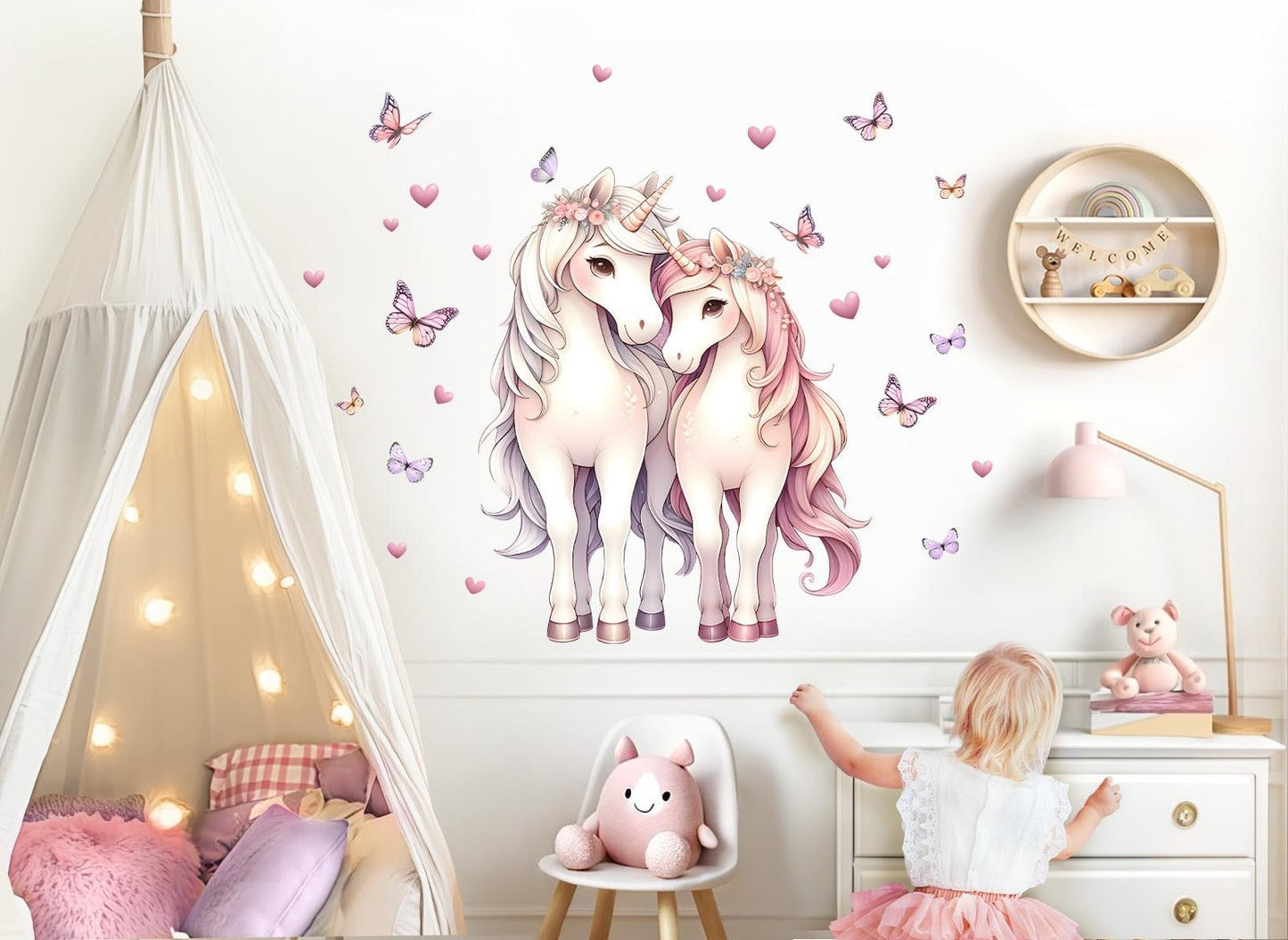 Wall decals for Children's Girls set