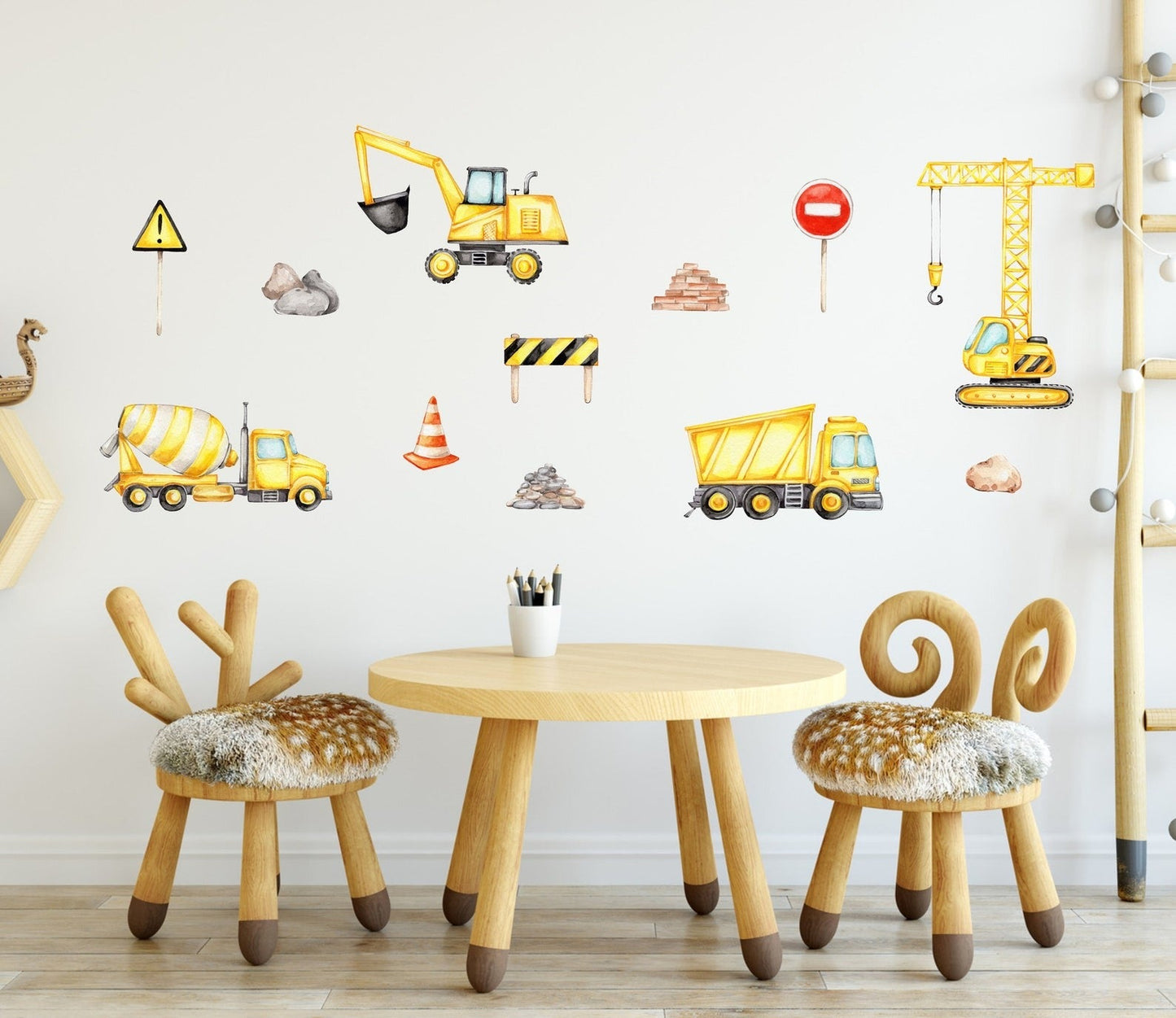 Wall decals Children's Vehicle Set