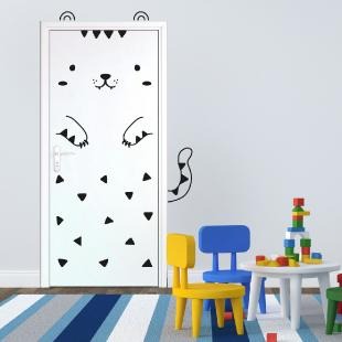 Wall decals for Children's door with animals