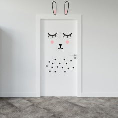 Wall decals for Children's door with animals