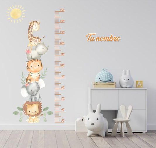 Height Chart Children's animals 3