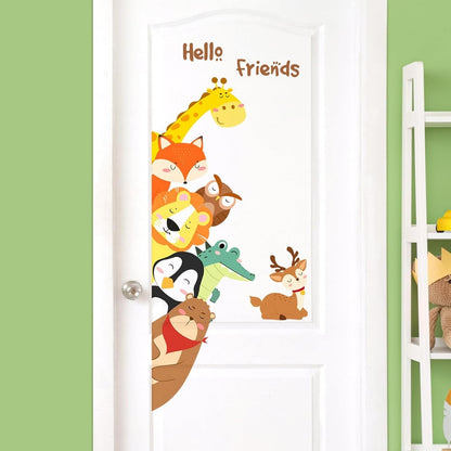 Wall decals for Children's door with animals