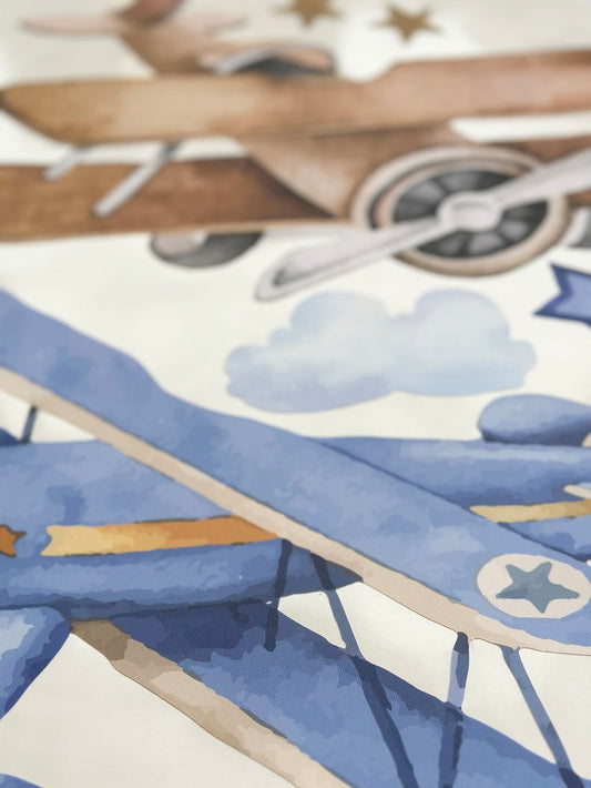 Wall decals Children's blue airplanes