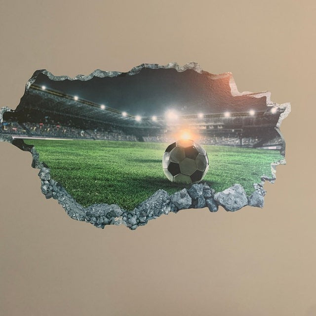 Wall decals Children's 3D soccer stadium child