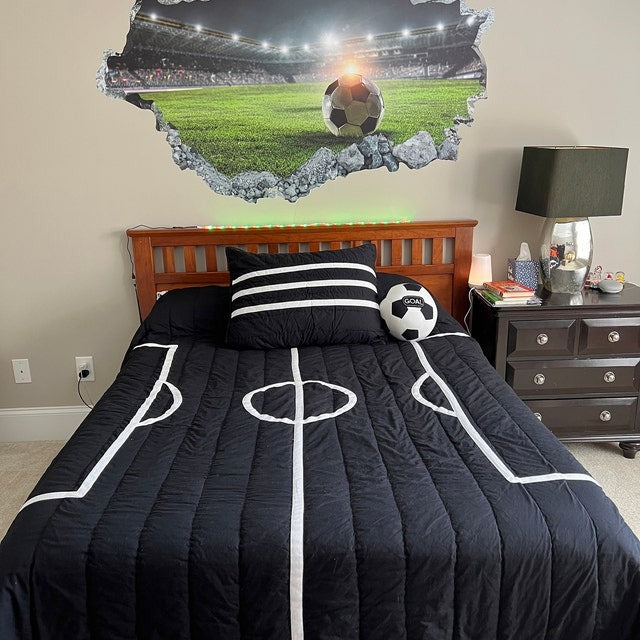 Wall decals Children's 3D soccer stadium child