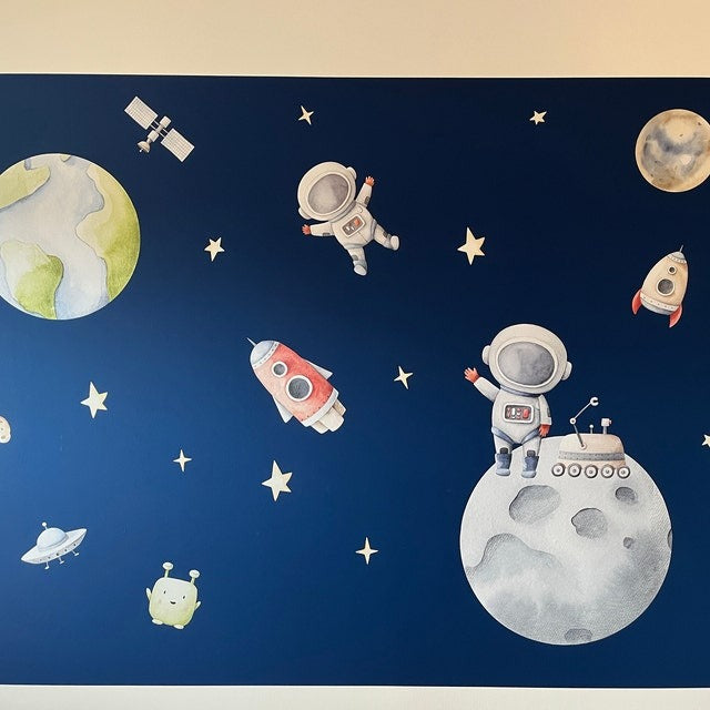Wall decals Children's space astronauts 5  (0092)