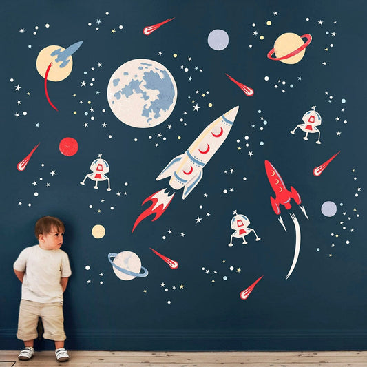 Wall decals Children's space astronauts niño