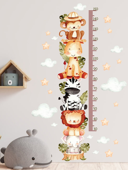 Height Chart Children's  with animals jungle (0071)