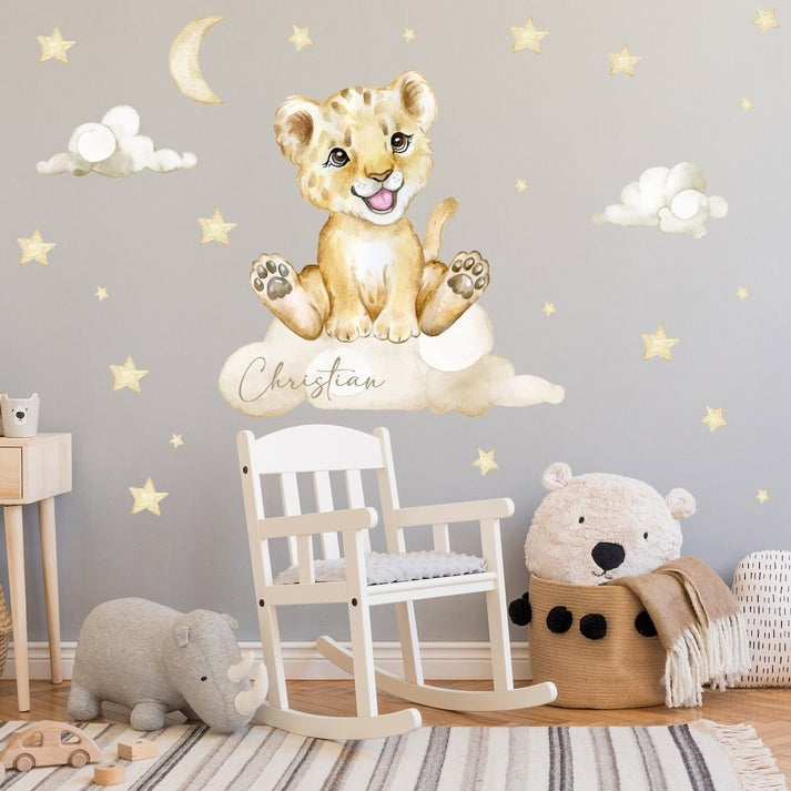 Wall decals Children's  Set of varied animal models.