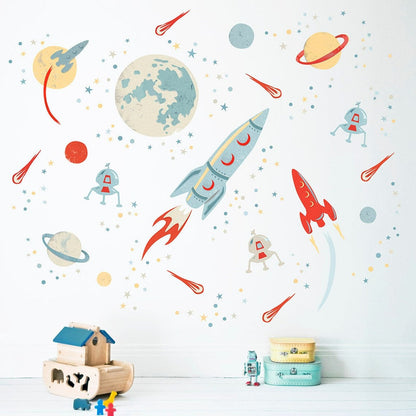 Wall decals Children's space astronauts niño