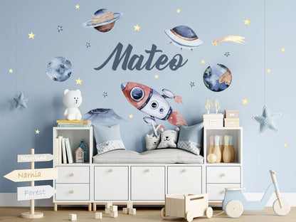 Wall decals Children's space astronauts 18