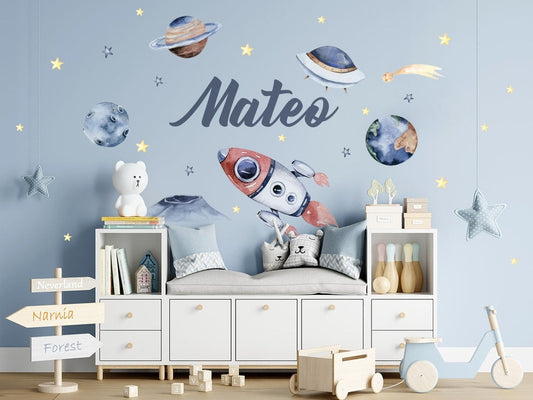 Wall decals Children's space astronauts 18
