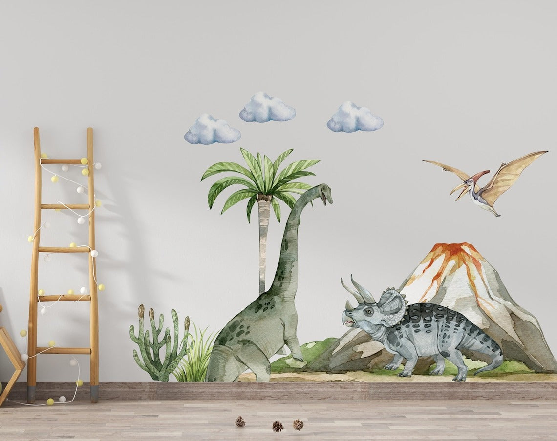 Wall decals Children's  dinosaurs model 1 (0088)