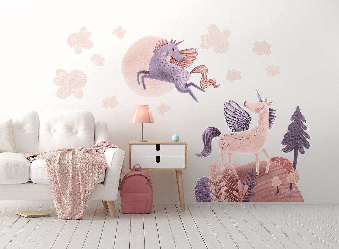Wall decals Children's unicorn 2 (0084)