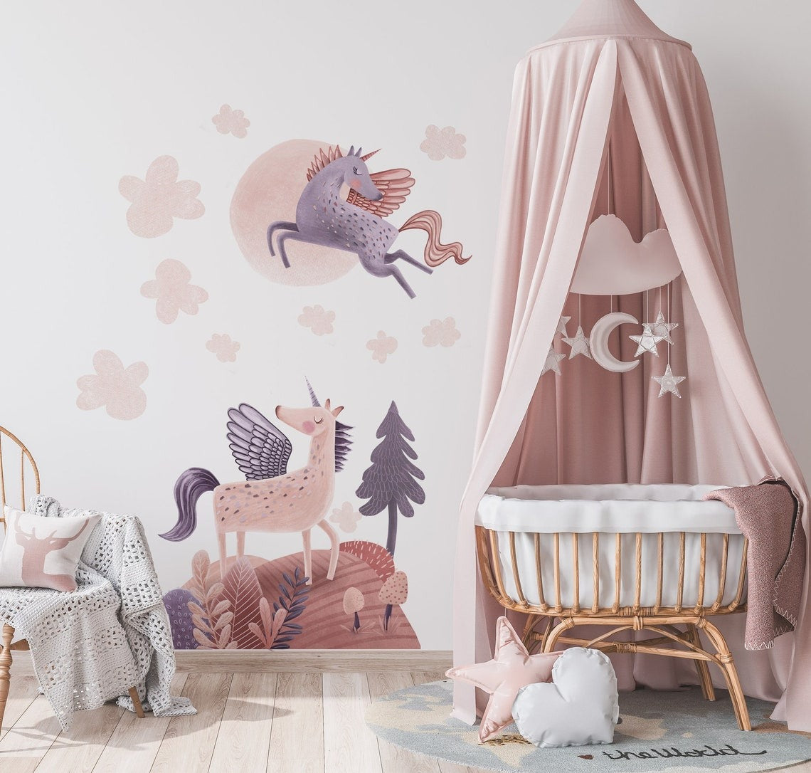 Wall decals Children's unicorn 2 (0084)