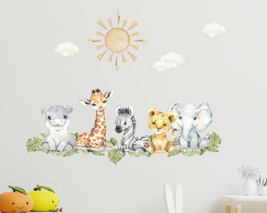 Wall decals Children's Safari Animals baby (0032)