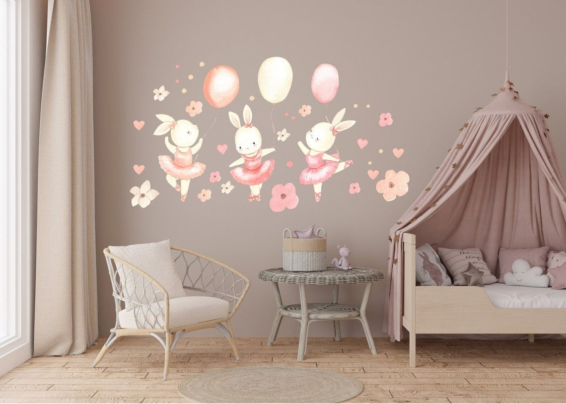 Wall decals for Children's  Girls set
