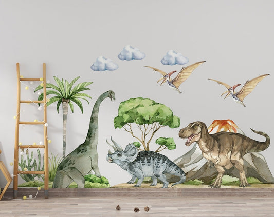 Wall decals Children's  dinosaurs model 1 (0088)