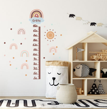 Height Chart Children's  with animals Safari  set