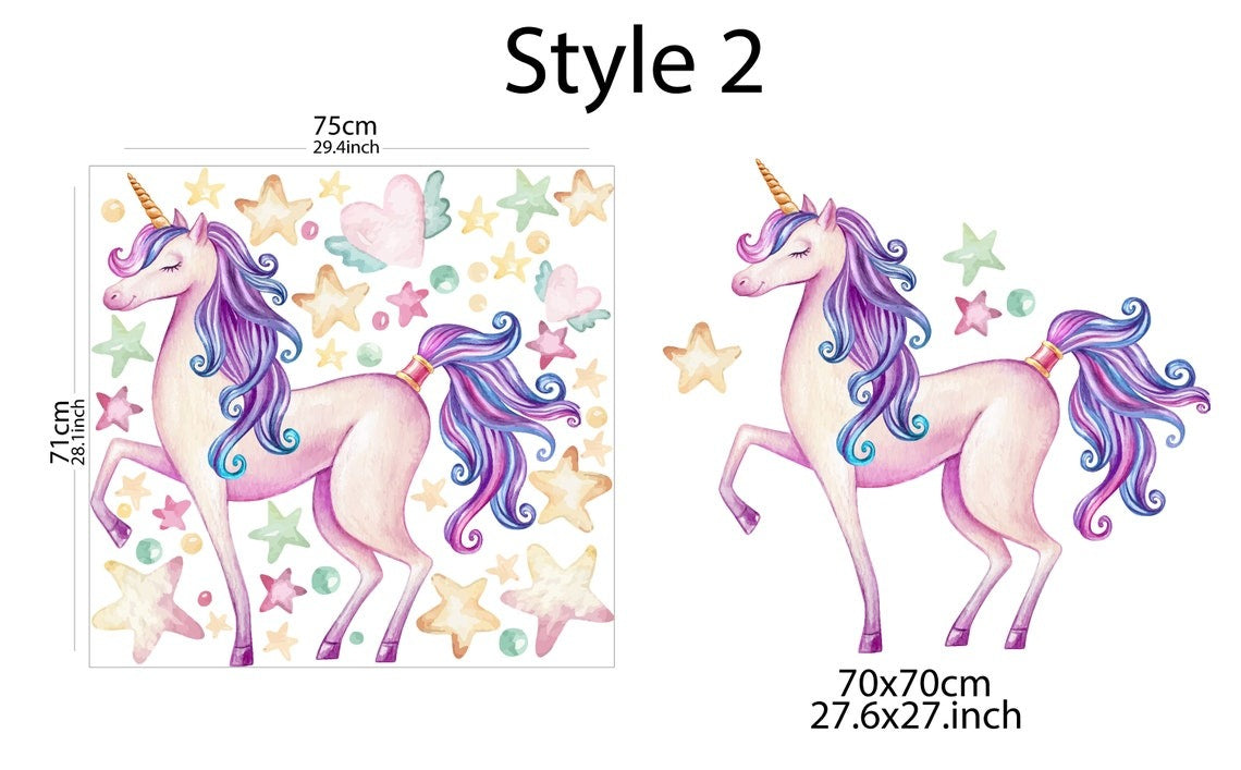 Wall decals Children's  unicorn