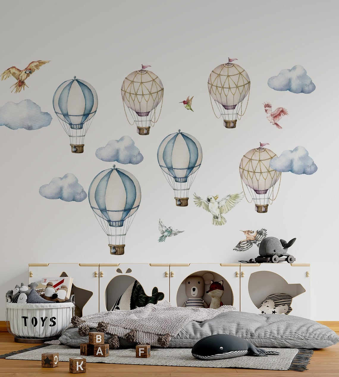 Wall decals Children's hot air balloon, hot air balloon art
