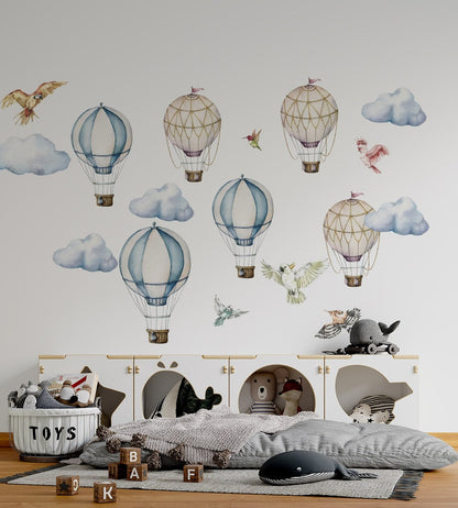 Wall decals Children's hot air balloon, hot air balloon art