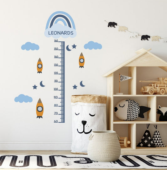 Height Chart Children's  with animals Safari  set