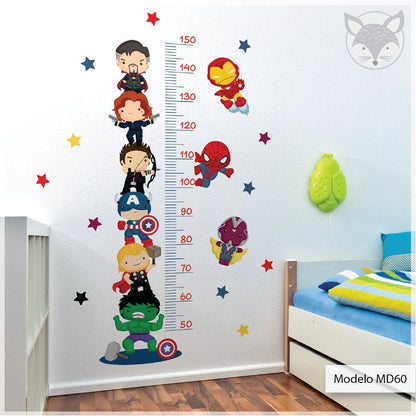 Height Chart Children's  with animals Safari  set