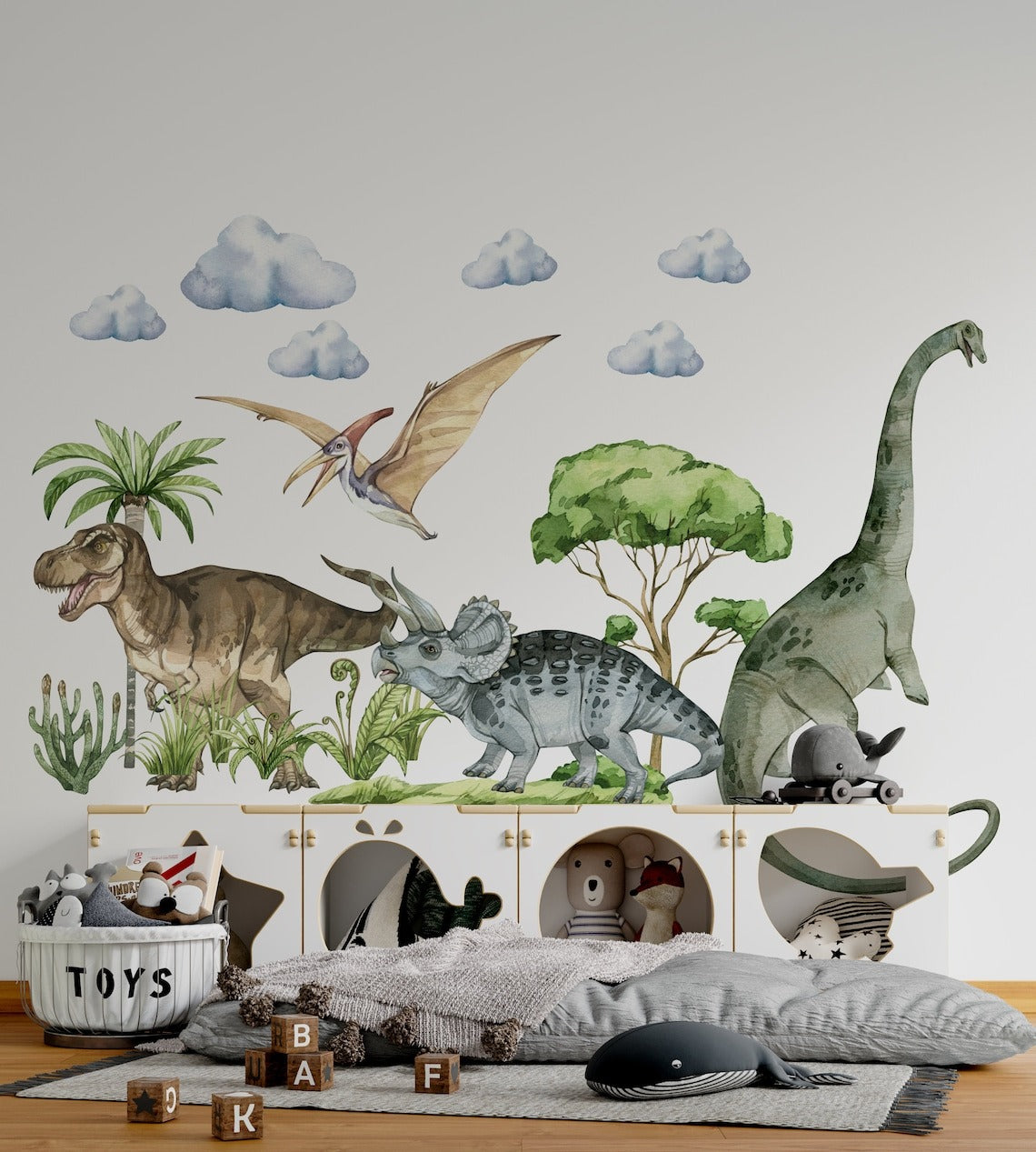 Wall decals Children's  dinosaurs model 1 (0088)