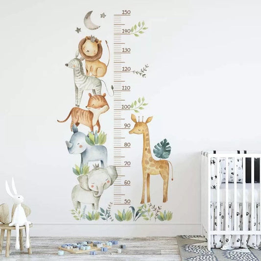 Height Chart Children's  with animals Safari (0072)