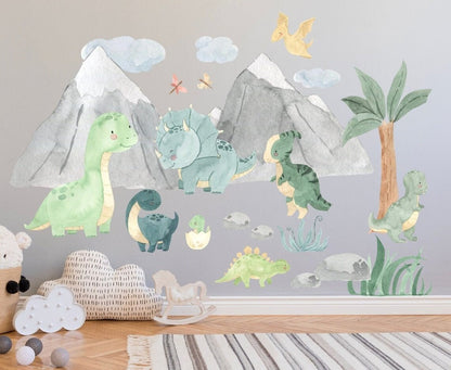 Wall decals Children's  Dinosaur set