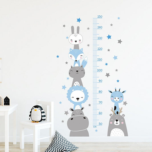 Height Chart Children's  with animals colored (0073)