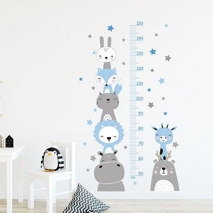 Height Chart Children's  with animals Safari  set