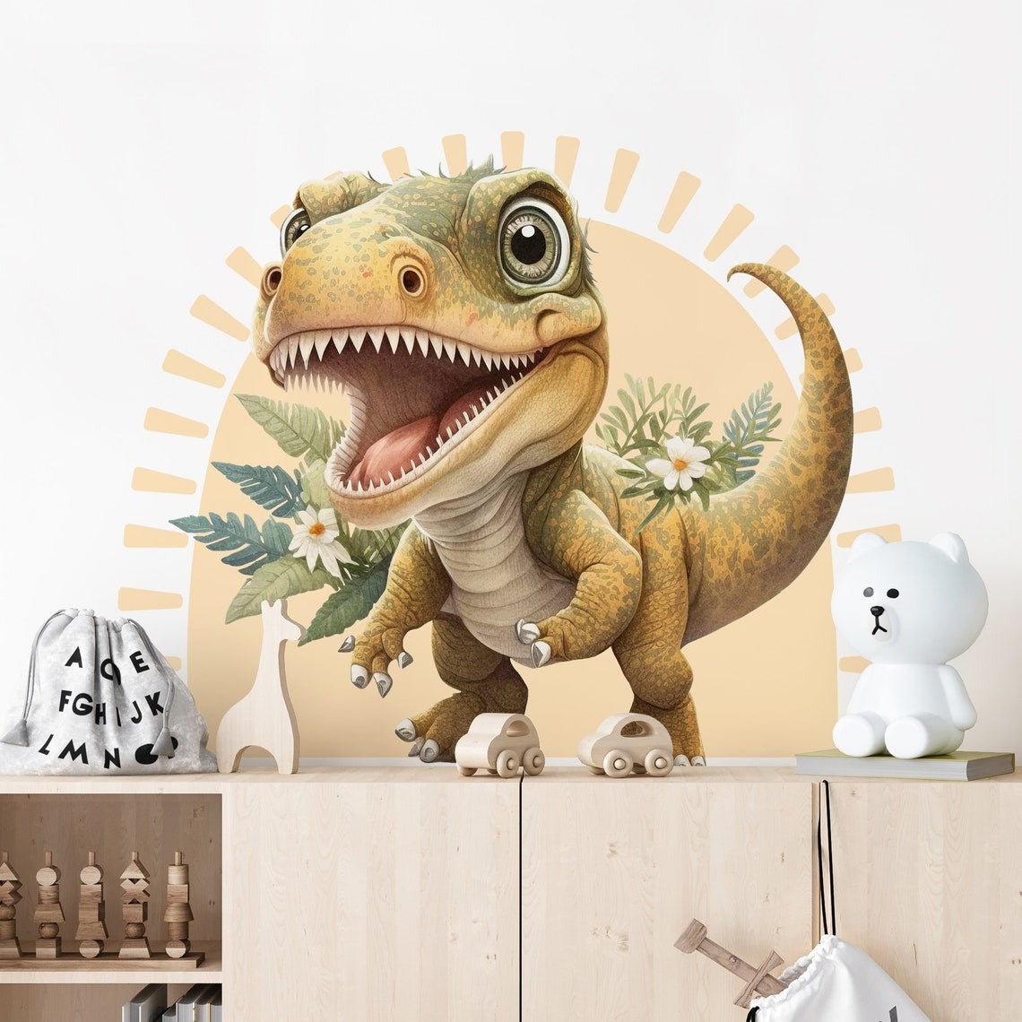 Wall decals Children's  dinosaurs 3D model 9  (0087)