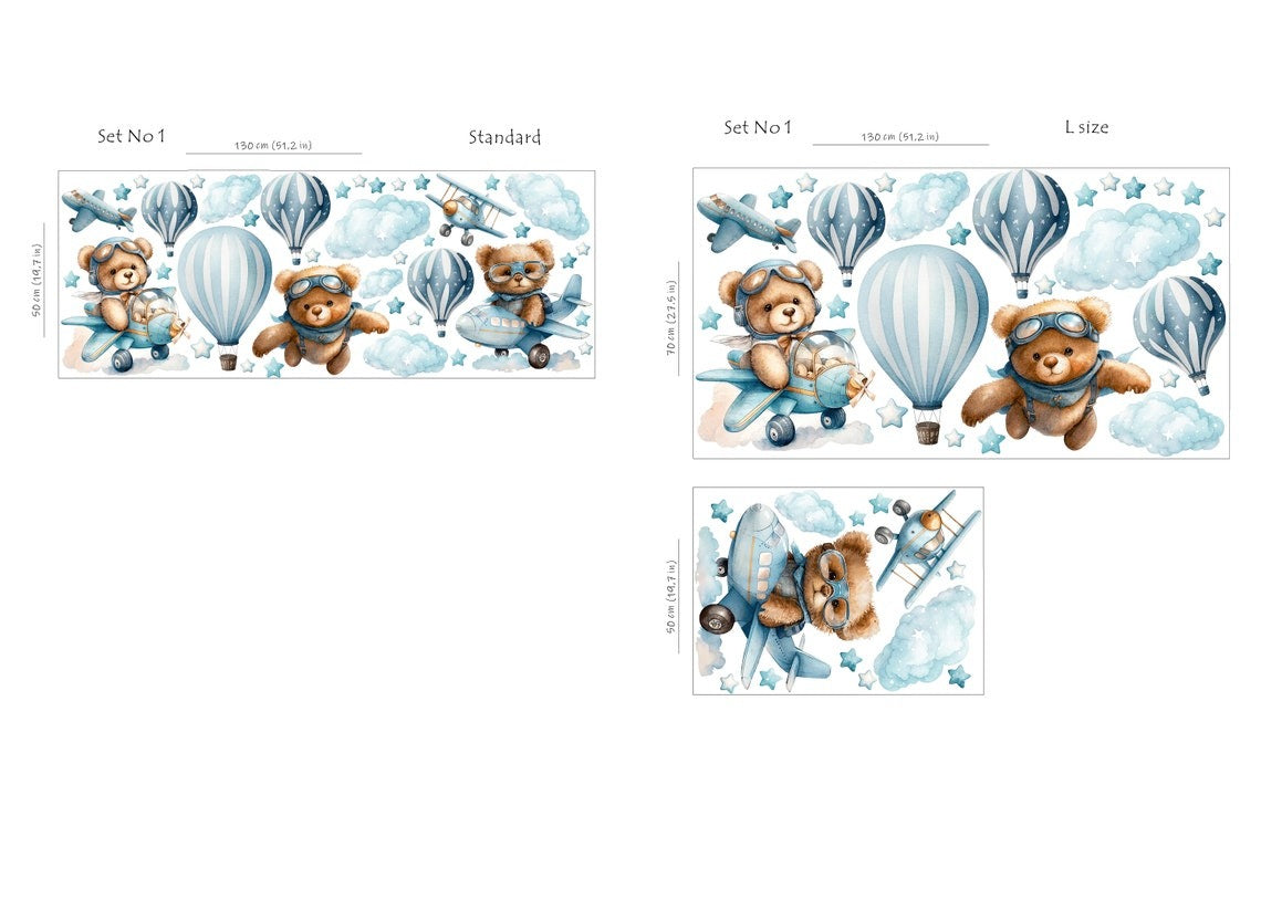 Wall decals Children's teddy bear (0033)