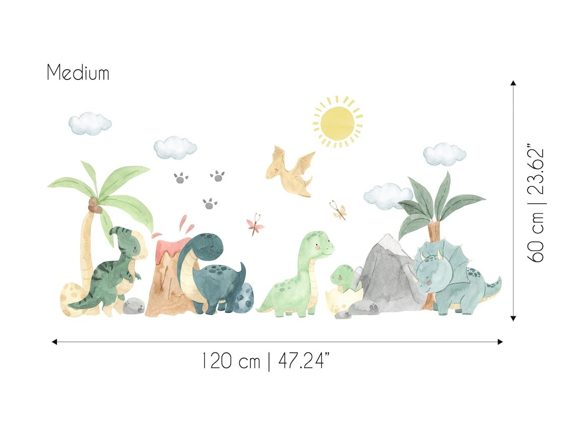 Wall decals Children's  dinosaurs model 4 (0089)