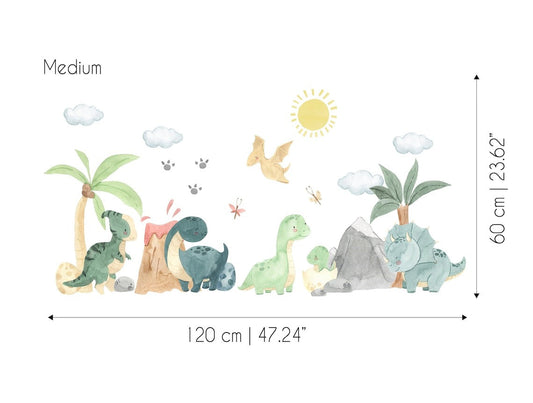 Wall decals Children's  dinosaurs model 4 (0089)