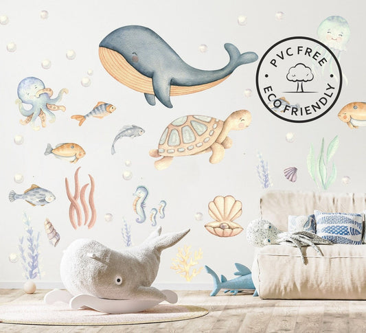 Wall decals Children's sea animals 1 (0008)