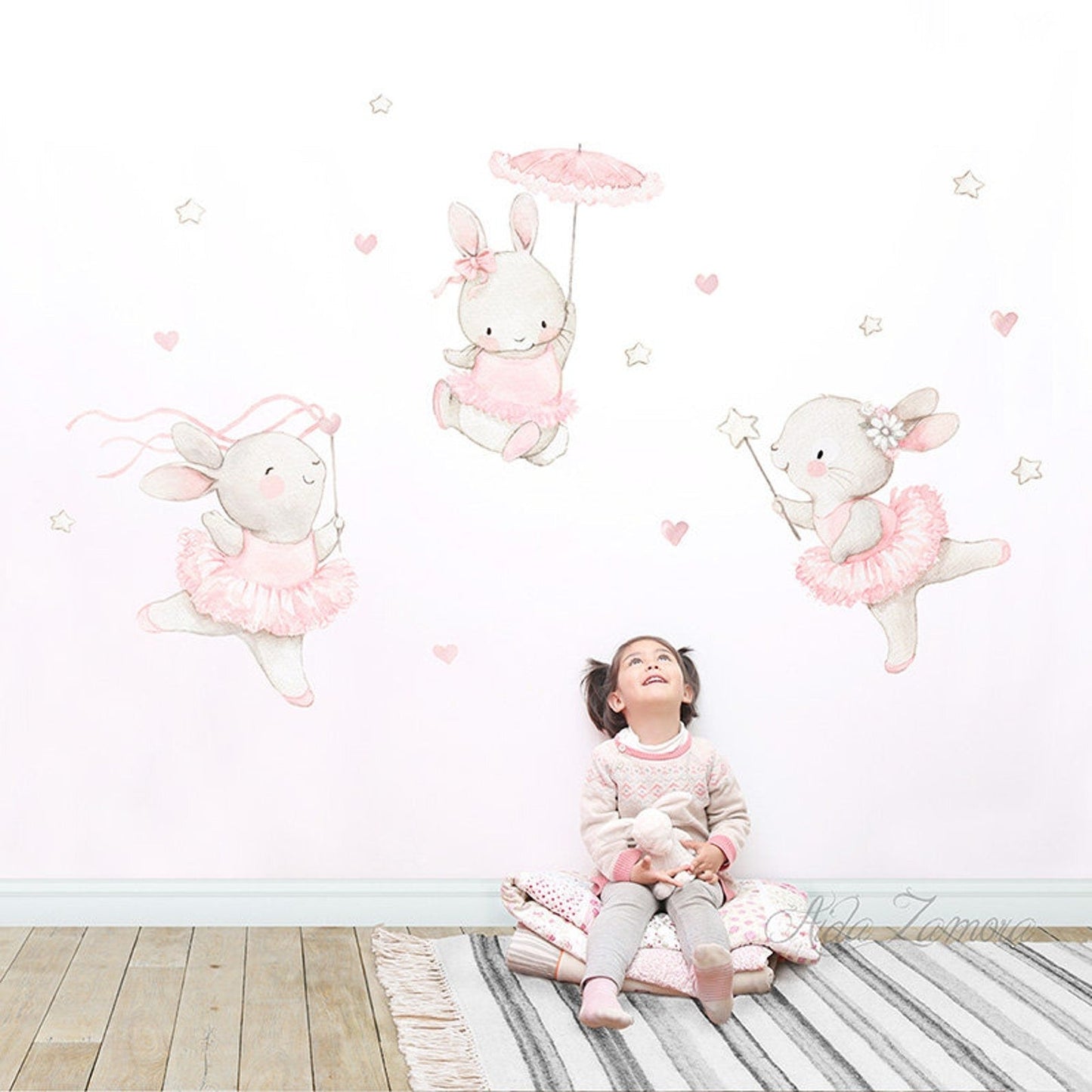Wall decals for Children's  Girls set
