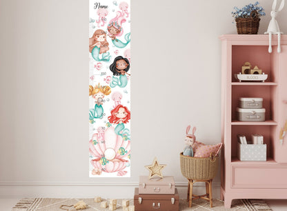 Height Chart Children's  ocean girl